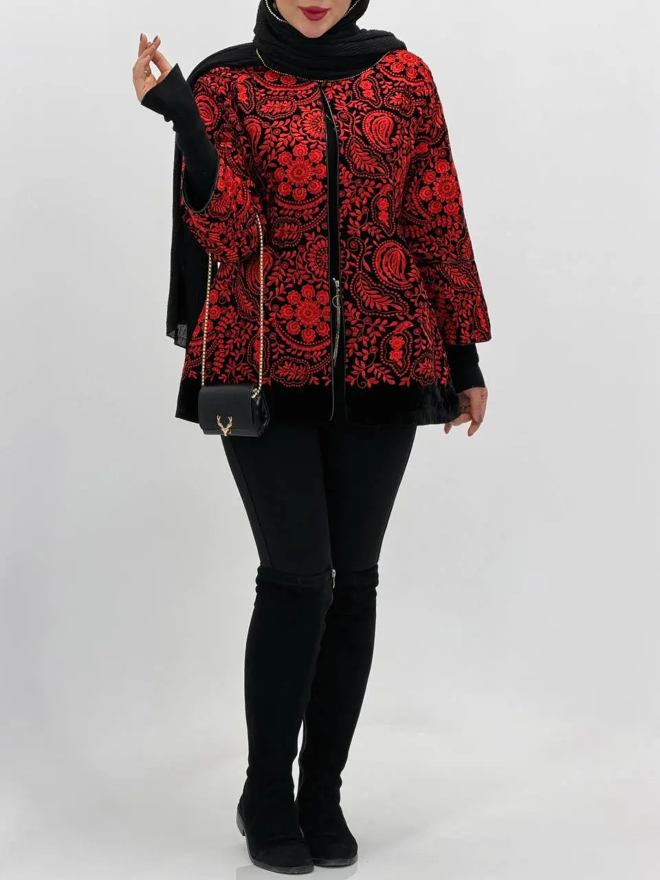 3842-کت سوزن دوزی ماه دخت